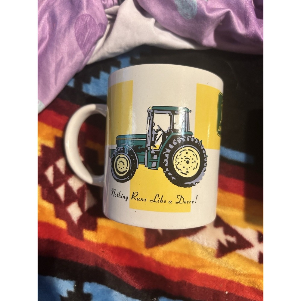 John Deere Coffee Mugs! Set Of Two! Gibson! - Picture 2 of 5